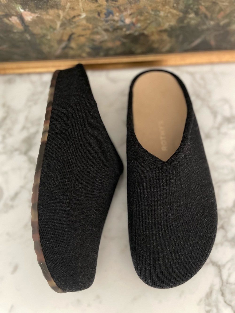 Rothy’s The Casual Clog Soft Black Size 11 Womens Mule Moccasin Slippers